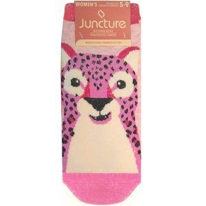 Cute Pink Leopard Socks